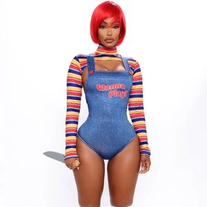“Chucky” Wanna Play Evil Doll 5 Piece Costume Set